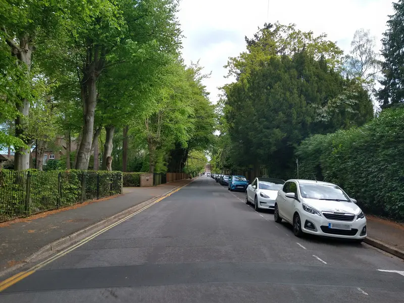 Branksomewood Road under proposed scheme