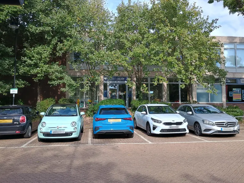 Fleet Library entrance with steps removed